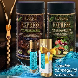 FEDBOND® EXPRESS 30 főétkezést kiváltó, súlycsökkentést segítő, diétás fehérjeturmix DUO csomag 